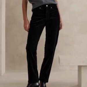 EUC Banana Republic – Black High-Rise Slim Corduroys – Women’s Size 10 Petite